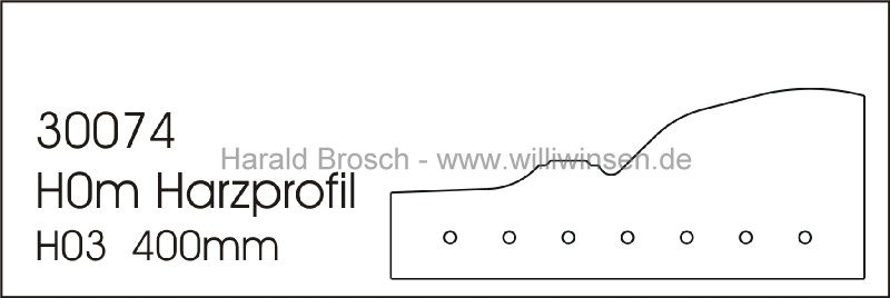 30074-H0m-Harzprofil-H03-400mm-Tv